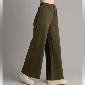 LIV Outdoor Wide-Leg Olive Green Pants